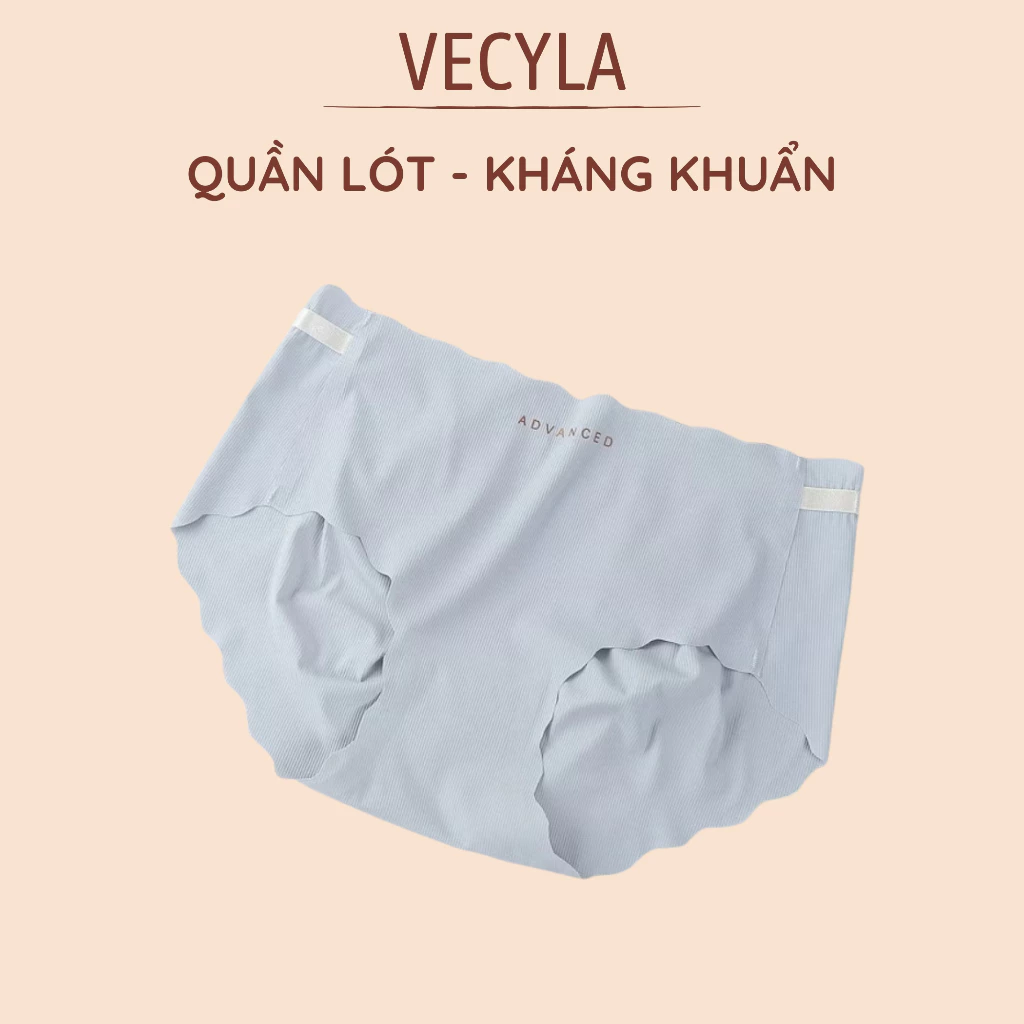 Quần lót nữ VECYLA, quần su gân tăm viền sóng 6688