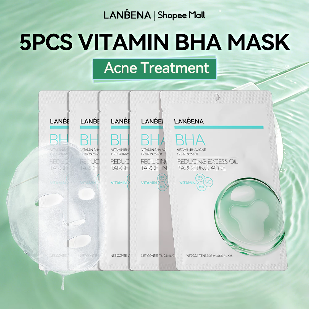 LANBENA Mặt Nạ dưỡng da đa tầng (10pcs) - Vitamin C, Dưỡng Ẩm Dịu Da B5 BHA, B3 và VA.Nuôi dưỡng và phục hồi Skincare