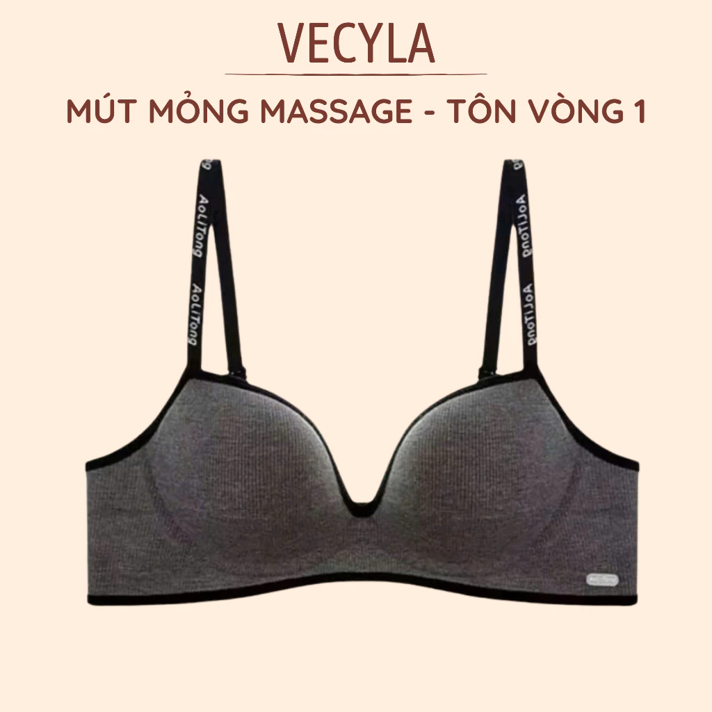 [TĂNG SIZE] Áo lót VECYLA Nữ A 258 đệm mỏng massage nâng ngực chống xệ ôm vòng ngực tròn đẹp tự nhiên