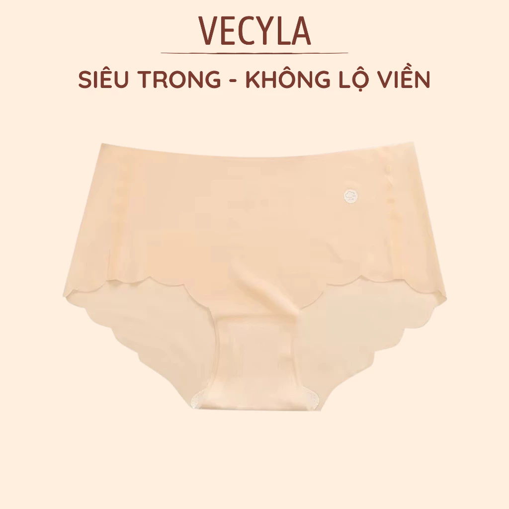 Quần Lót Nữ VECYLA Su Lụa Tàng Hình Cao Cấp Họa Tiết Đám Mây Siêu Mỏng Không Đường May Mẫu 1029