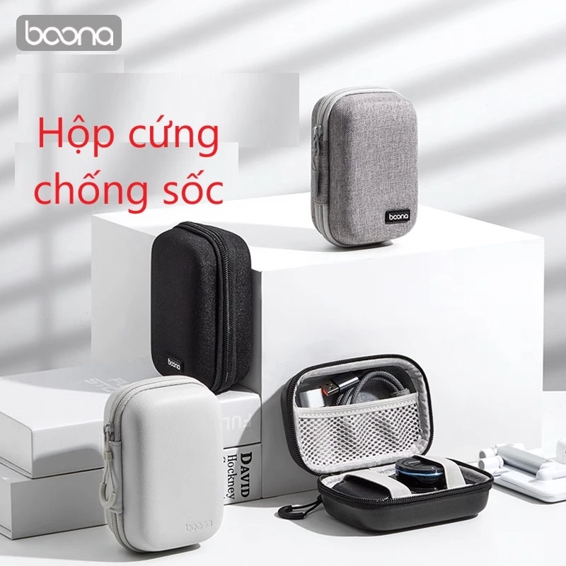 Túi phom cứng, kháng nước bắn, đựng máy ảnh mini CCD, camera kỹ thuật số Baona, Boona F003, F004