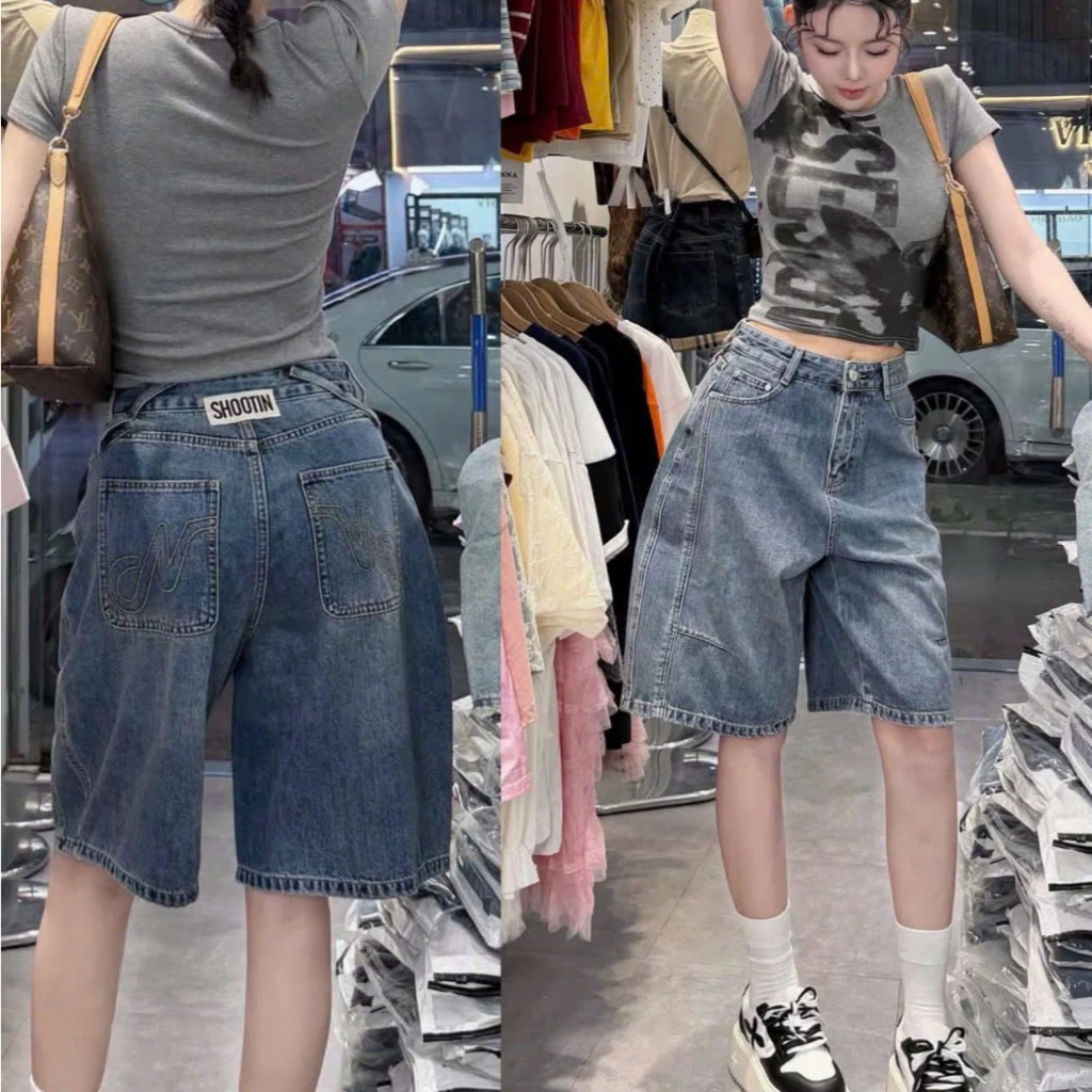 [COOLJEANS] QUẦN JEANS NGỐ NỮ CẠP CAO THÊU TÚI HÁCH DÁNG HOTTREND 2026