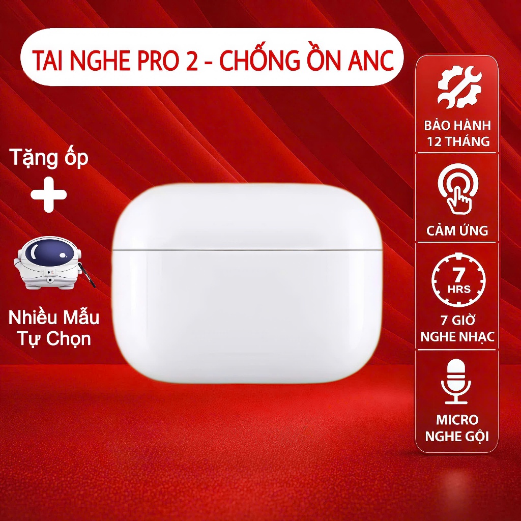 Tai Nghe Bluetooth PRO2 Không Dây Thế Hệ Mới, Đàm Thoại Hai Chiều, Pin Trâu…