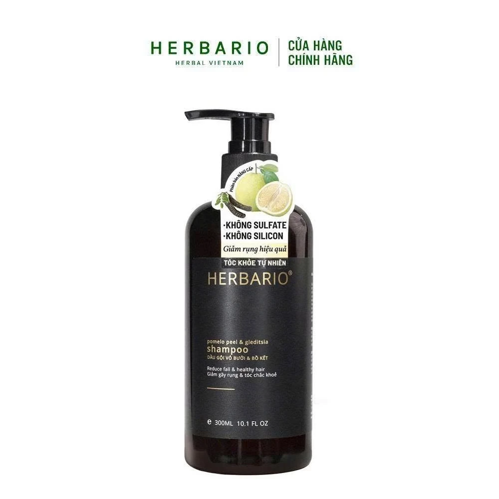 Dầu gội vỏ bưởi và bồ kết Herbario 300ml