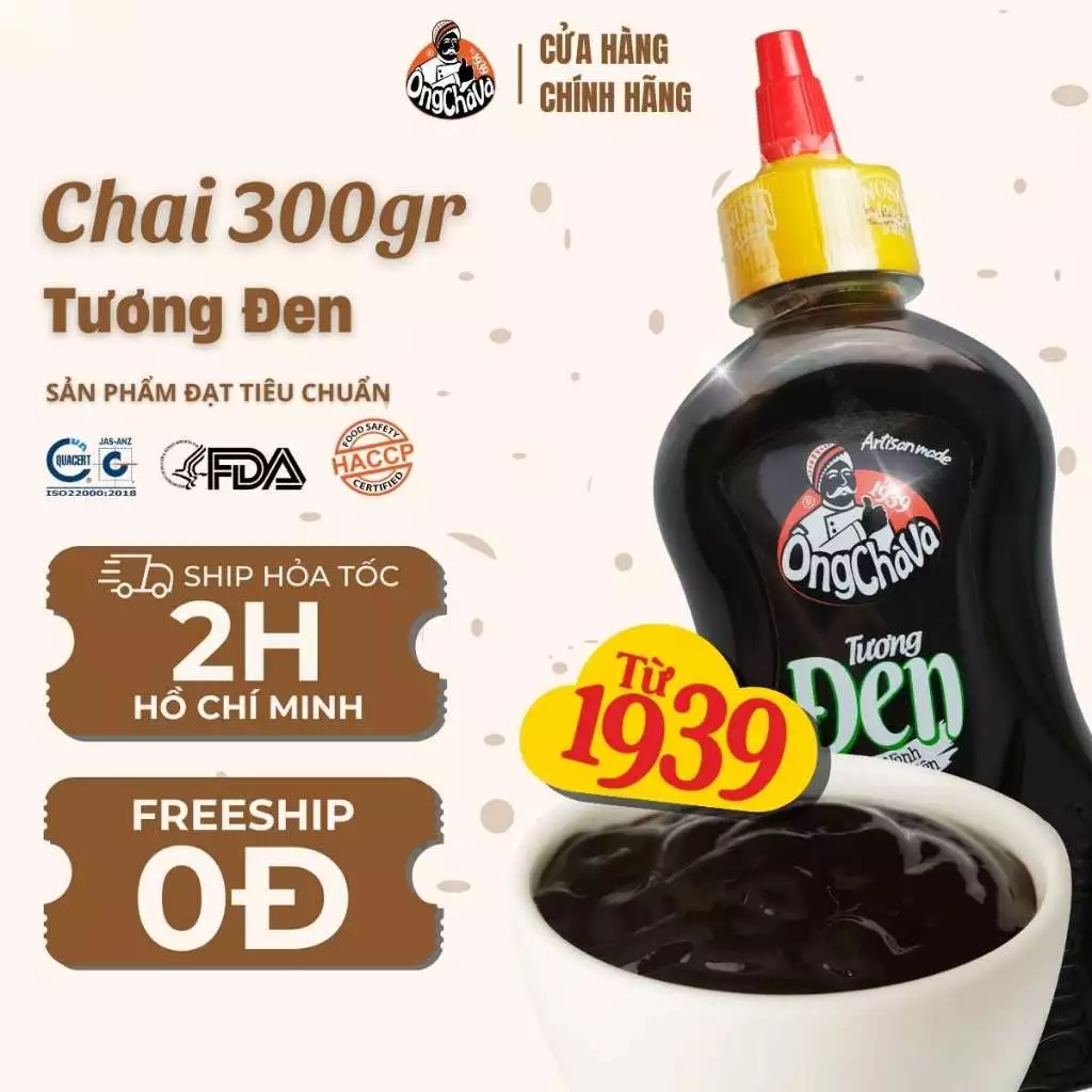 Tương Đen thương hiệu Ông Chà Và 300gr - Hàng Chính Hãng