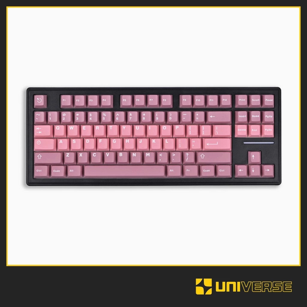 Keycap Affield Hồng ABS Doubleshot Profile OEM 121 Nút Bàn Phím Cơ Keycap Minimalist Universe