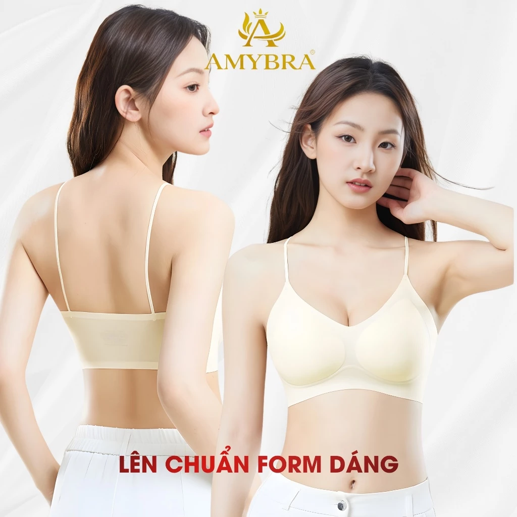 [Hàng Mới Về] Áo Ngực Su Đúc Không Gọng Tàng Hình, Áo Lót Nữ Siêu Mỏng Mịn Thoáng Mát AMYBRA A01