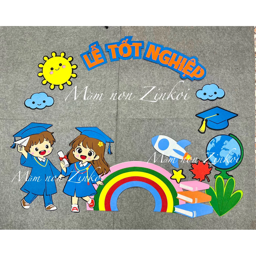 Sét trang trí lễ tốt nghiệp 3. trang trí tốt nghiệp, trang trí tổng kết mầm non tiểu học trung học…..tốt nghiệp đại học