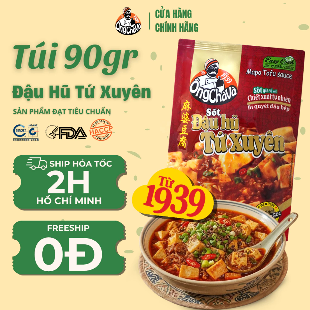 Combo 5 Gói Sốt Đậu Hũ Tứ Xuyên Ông Chà Và 90g (Mapo Tofu Sauce)