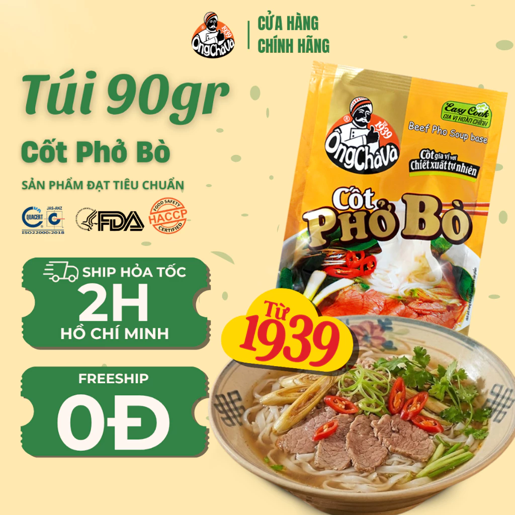 Cốt Phở Bò Ông Chà Và 90g (Beef Pho Soup Base)