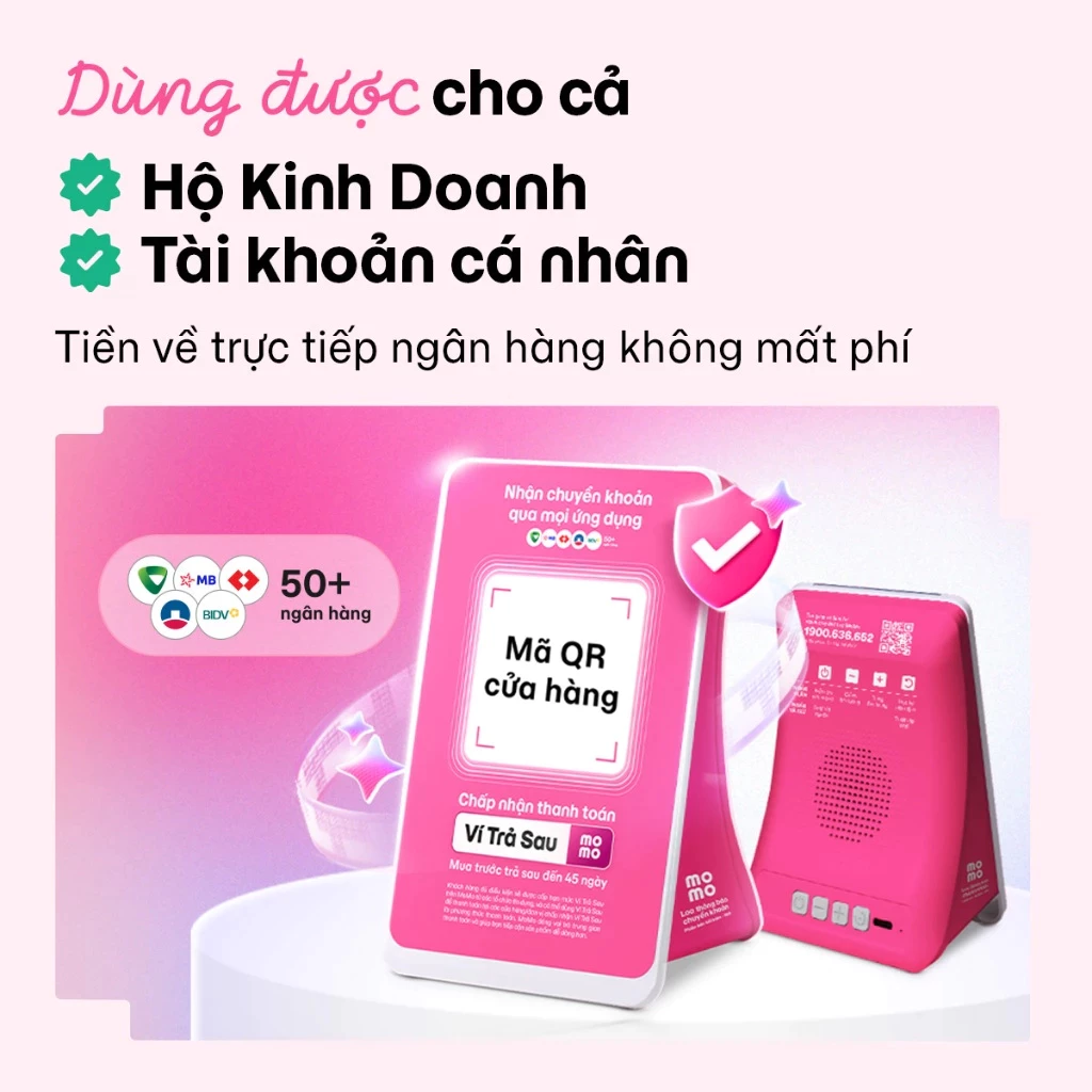 [Phiên Bản Cải Tiến Wifi] Loa báo chuyển khoản Momo bản kết nối wifi - Loa báo tiền về trực tiếp ngân hàng