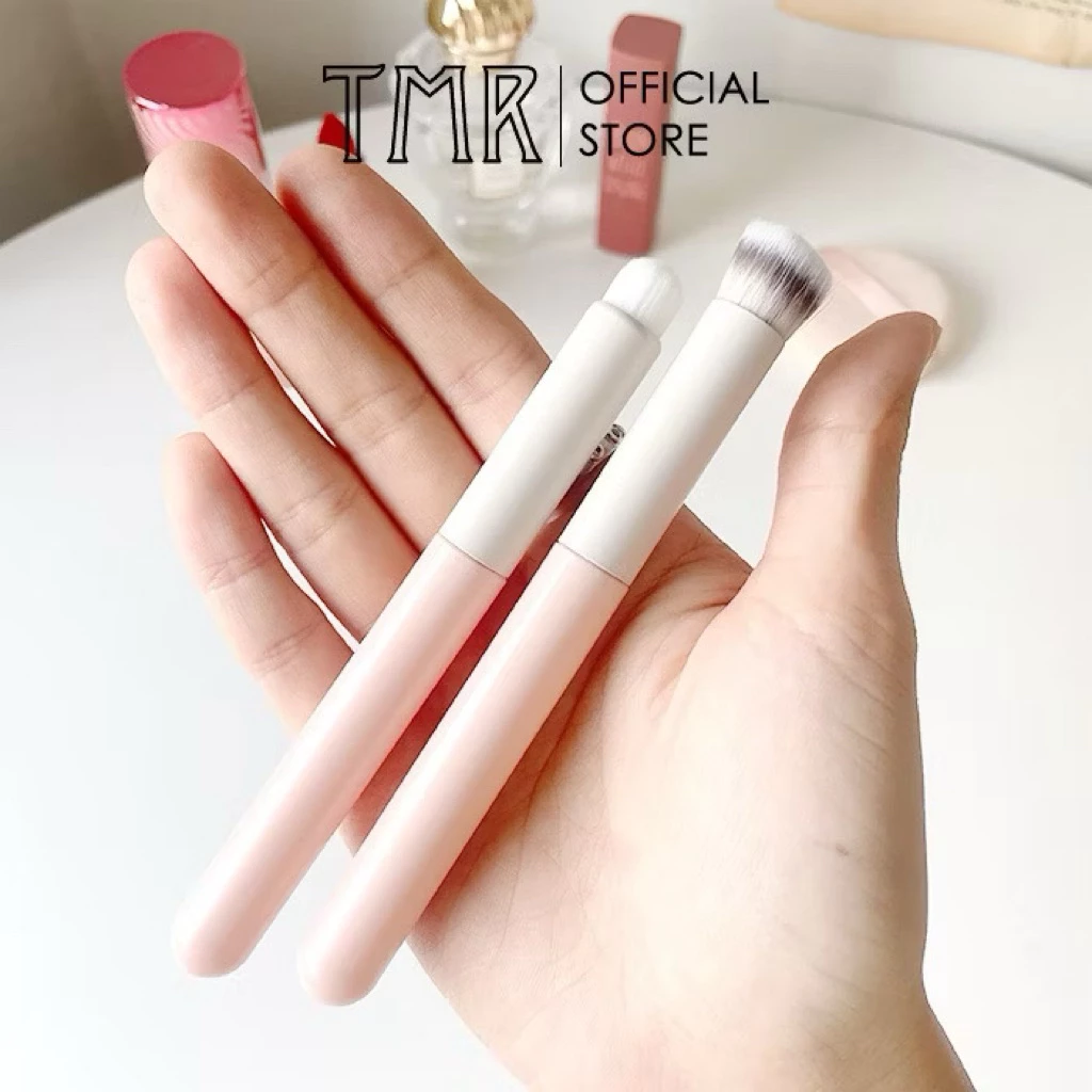 Cọ Môi Che Khuyết Điểm Đa Năng Rosé TMR Cọ đầu tròn màu hồng linh hoạt tán son che khuyết điểm