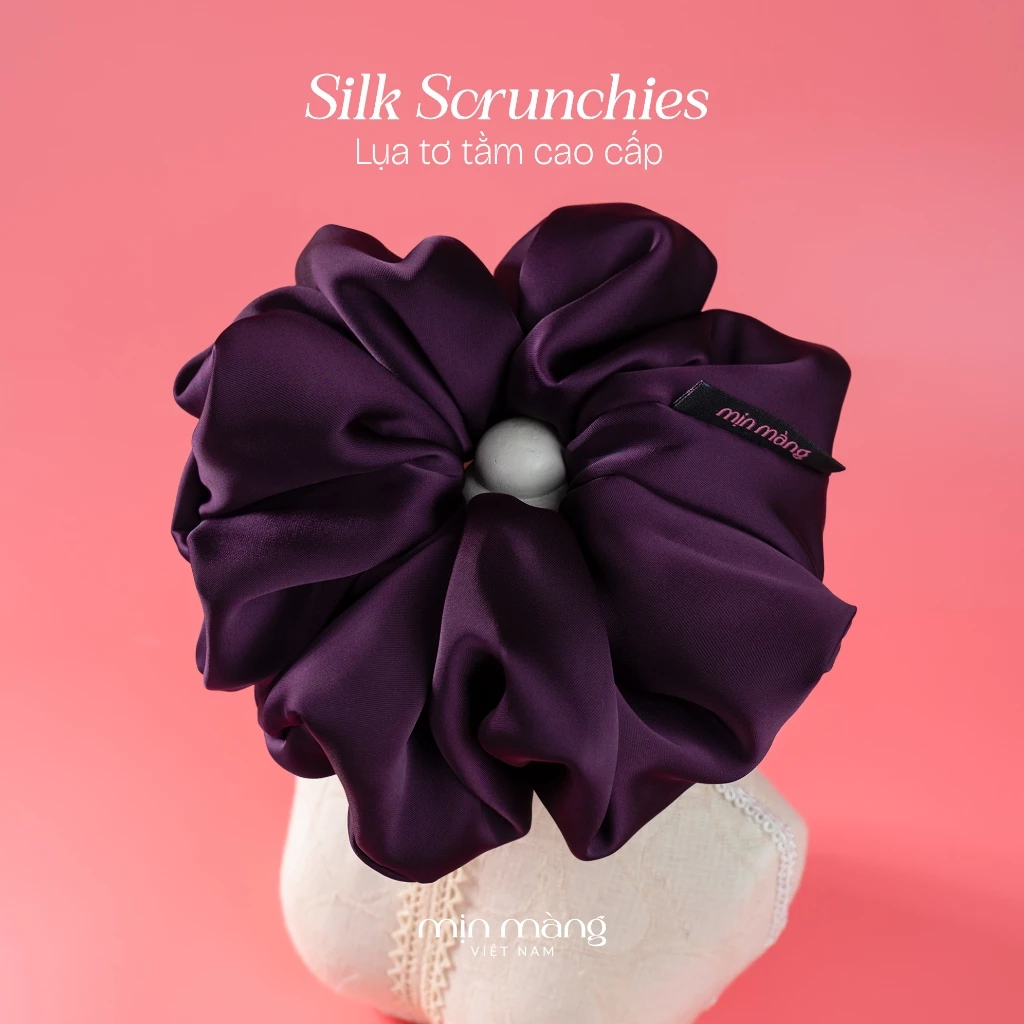 Scrunchie Lụa Tinh Chọn (Limited Essential) Dây Buộc Tóc Lụa Êm Mượt, Không Gãy Tóc Đạt Kiểm Nghiệm