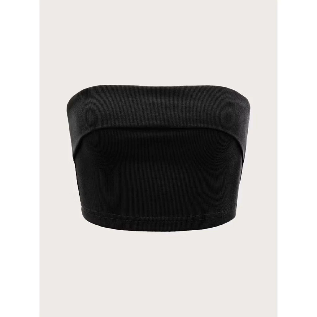 Áo croptop quây ngang JUNE.SG Áo quây có mút ngực ôm body Tube Top D008