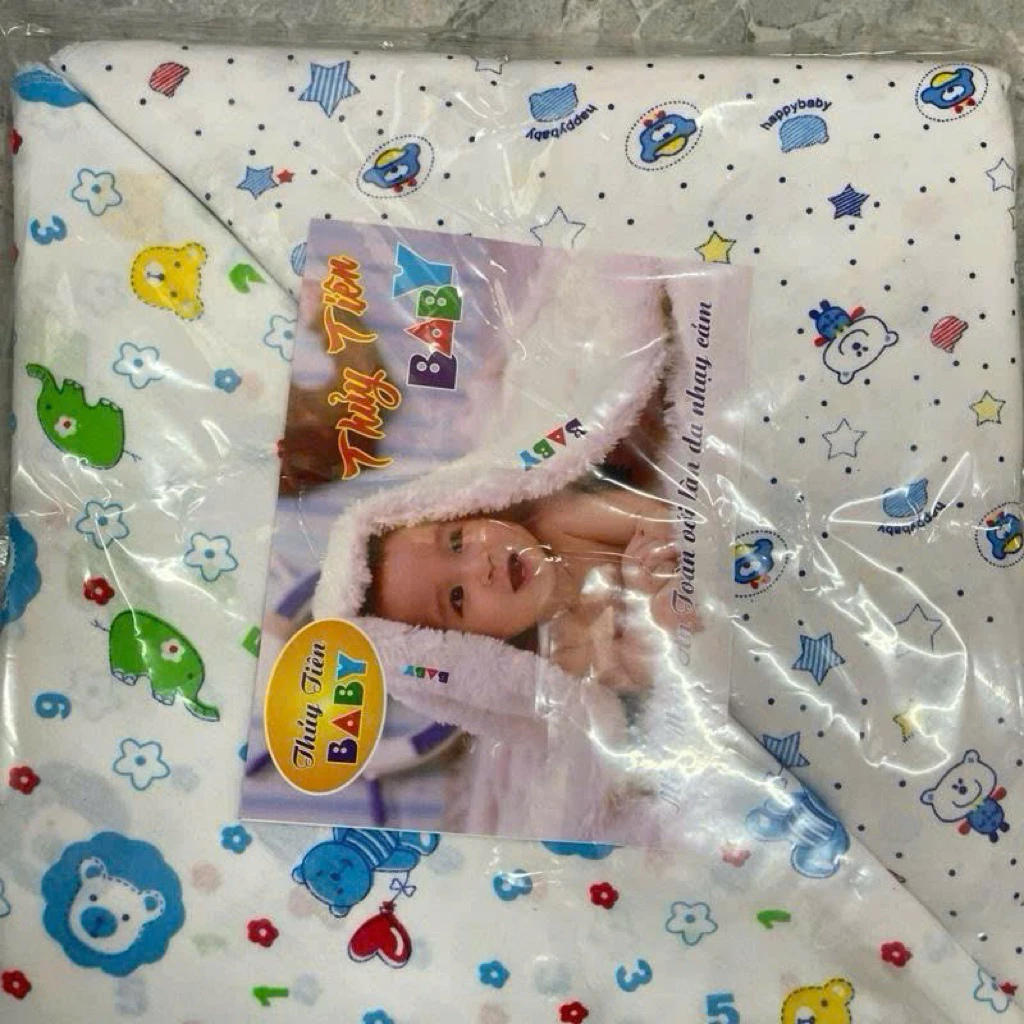 { Loại Đẹp} Combo 10 Chiếc Tã Chéo Sơ Sinh, Tã Chéo Cotton Cao Cấp Màu in Hình