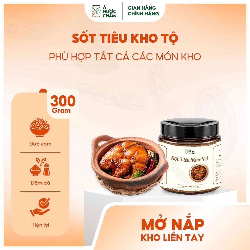 Sốt tiêu kho tộ - sốt kho thịt , kho cá, làm kho quẹt