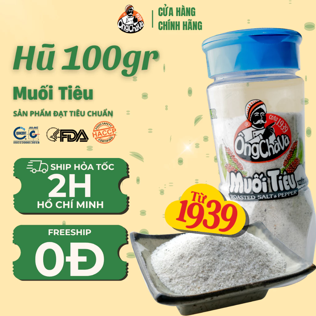 Muối Tiêu Ông Chà Và 100g (Roasted Salt & Pepper)