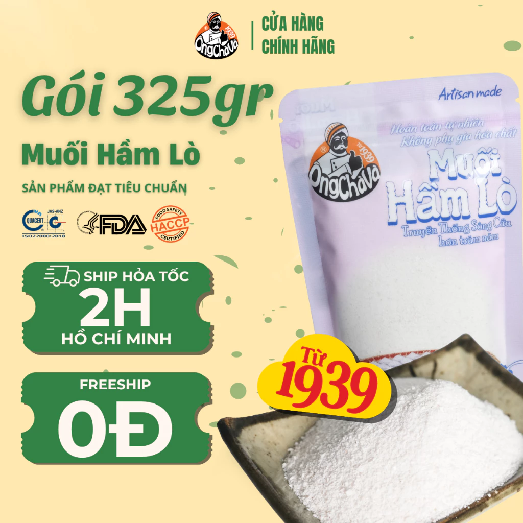 Muối Hầm Lò 225g thương hiệu Ông Chà Và – Hàng chính hãng