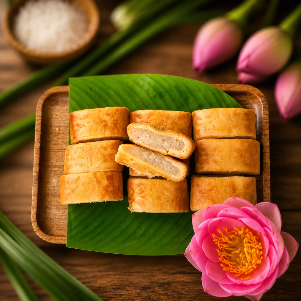 Bánh Dừa Nướng Xà Lam Mềm Xốp Vị Dừa Truyền Thống 500g