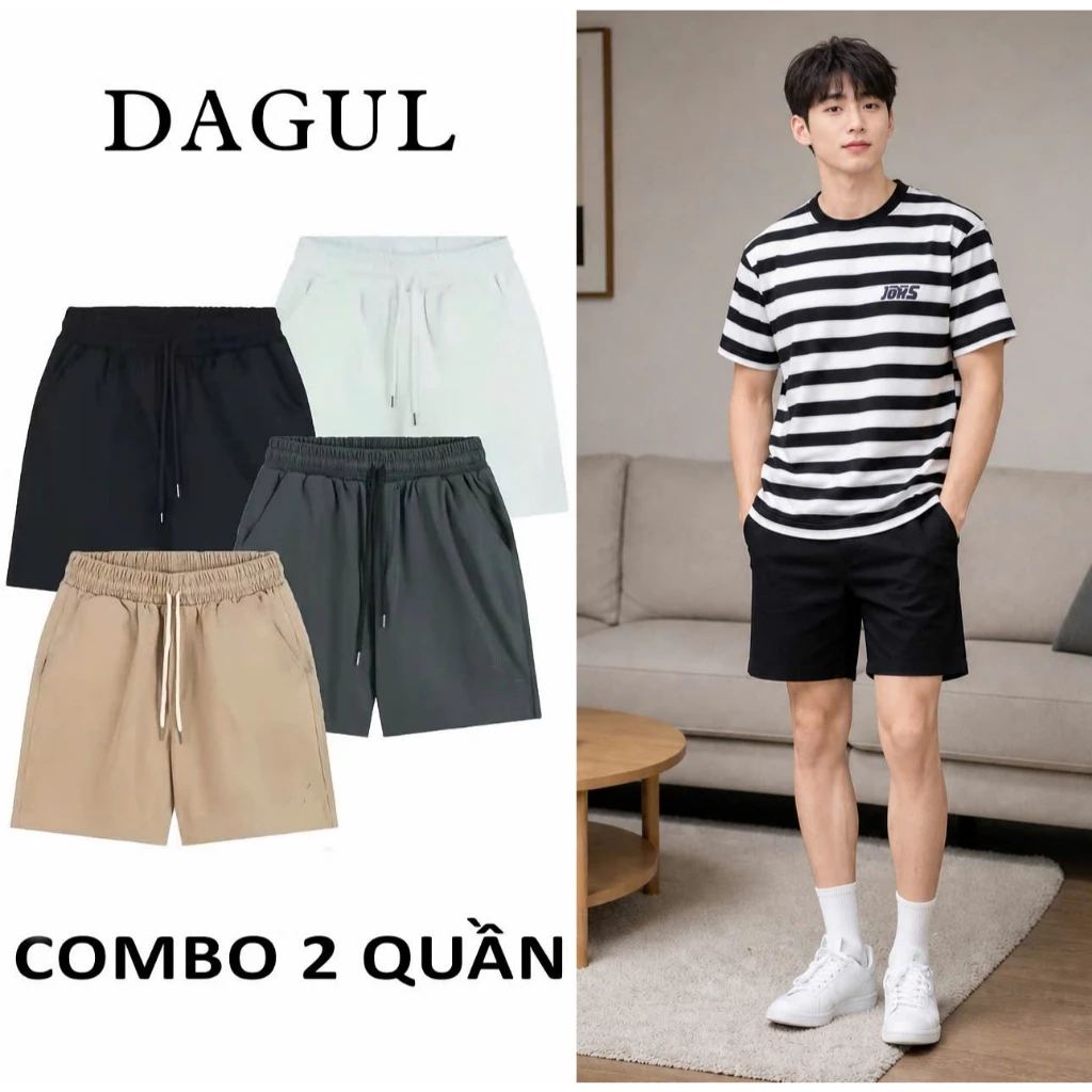 (M-71) DAGUL Quần Short Kaki Nam Nữ Chất Liệu Kaki Dù Mềm Mại Thoáng Mát