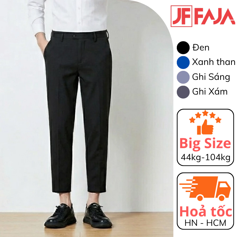 Quần tây nam FAJA form ôm tôn dáng Hàn Quốc trẻ trung nam tính chất liệu cao cấp vải hạn chế bai xù