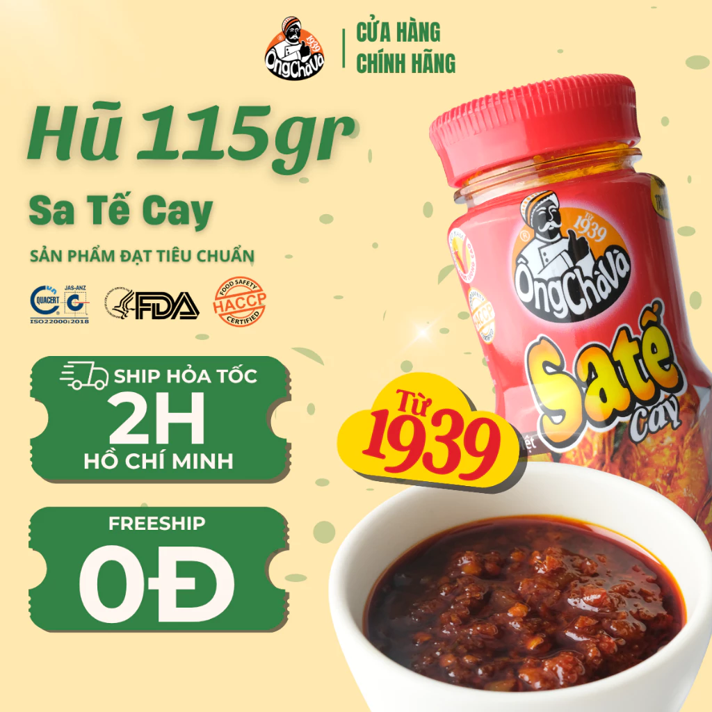 Sa Tế Cay Ông Chà Và 115g (Hot Satay sauce)