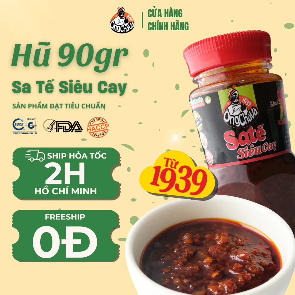 Sa Tế Siêu Cay Ông Chà Và 90g (Extra Hot Satay Sauce)