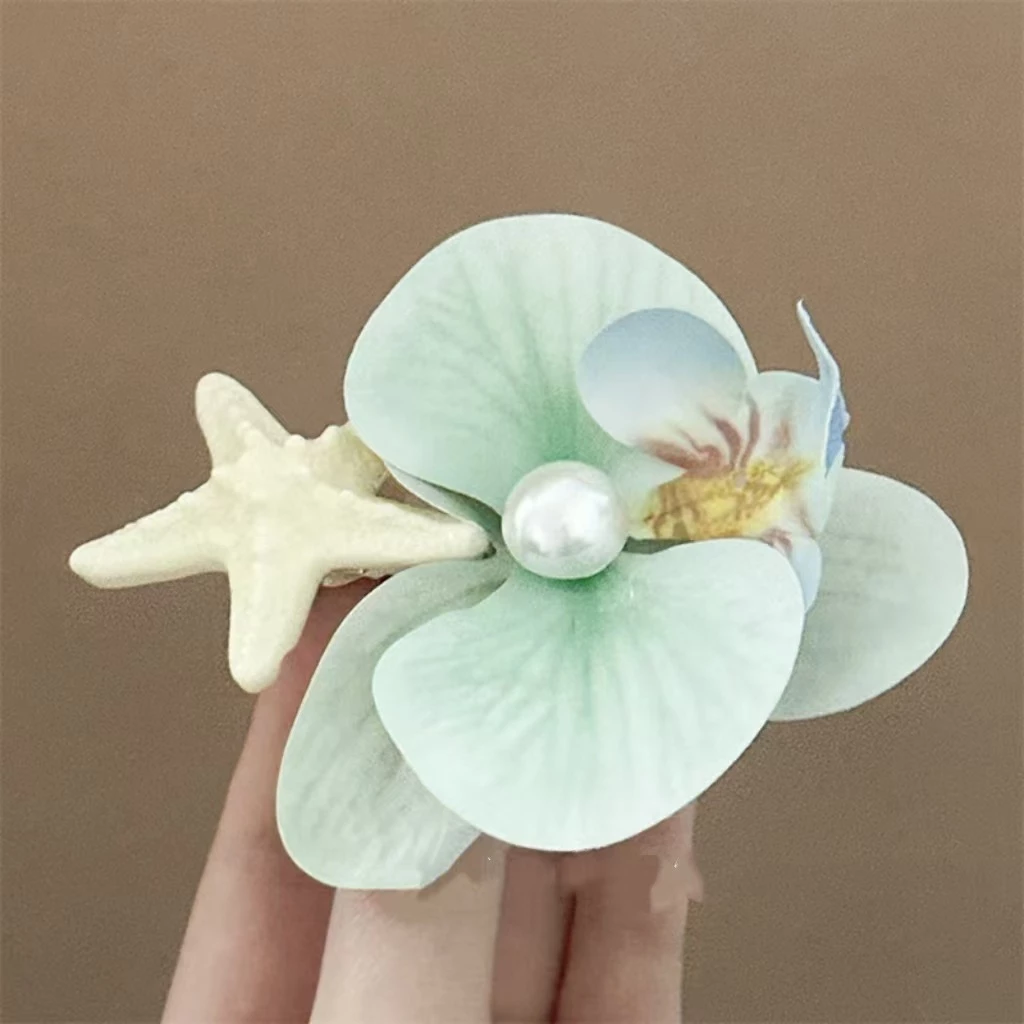 Phụ kiện Hoa cài tóc đi biển, nhiều màu xinh xắn cho các nàng