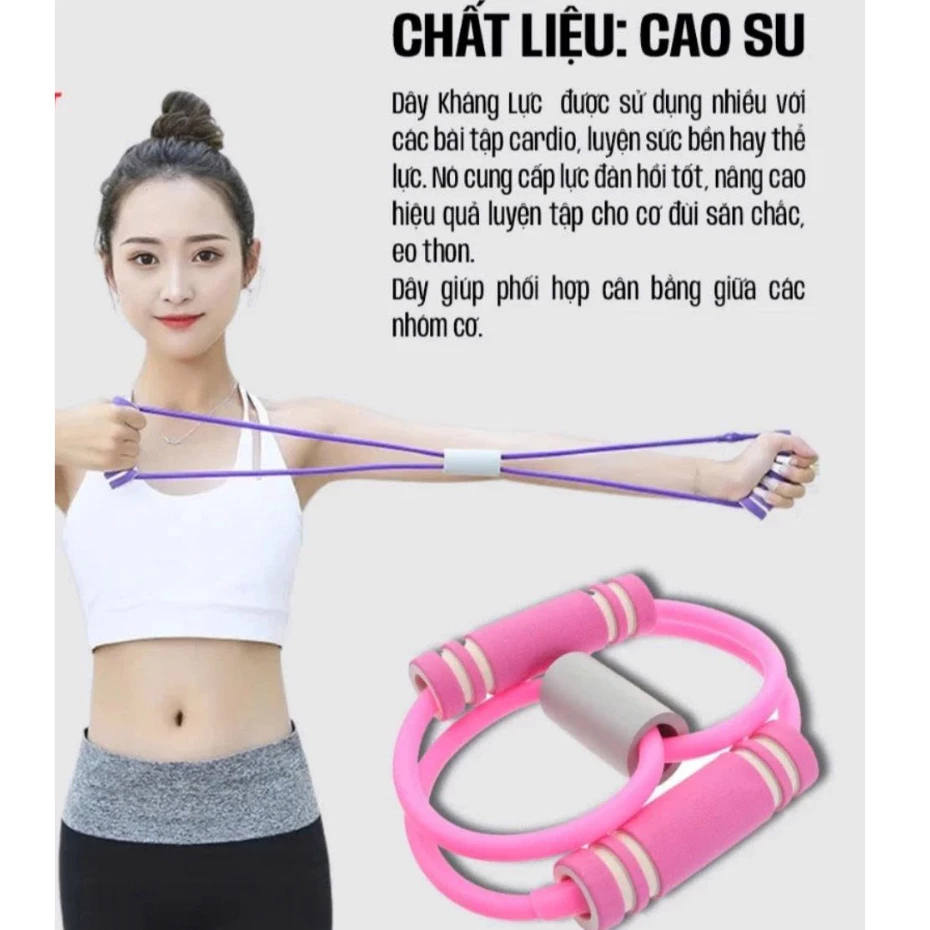 PVN73371 Dây Kháng Lực Số 8 Tập Gym Tay Vai Ngực Tại Nhà