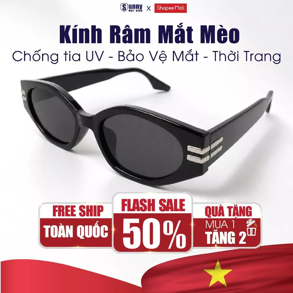 Kính Râm Mắt Mèo Chống Tia UV Chống Nắng Chống Bụi SUNNY MẮT KÍNH Phụ Kiện Thời Trang Bảo Vệ Mắt