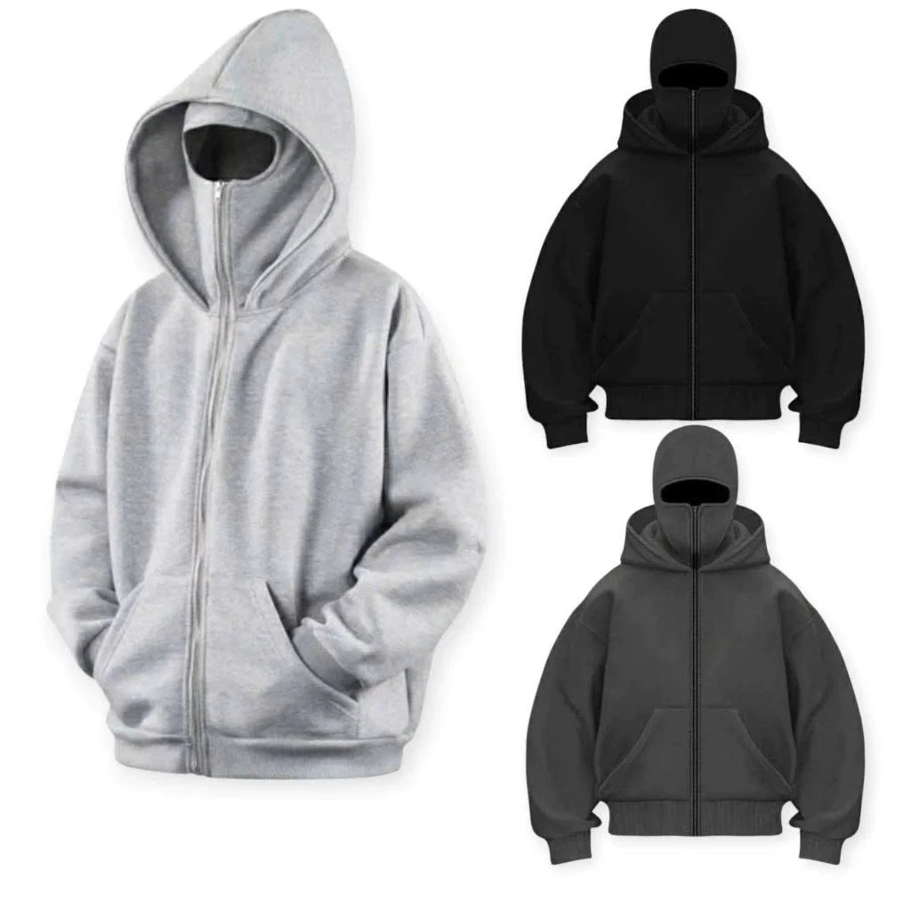 Áo Khoác Unisex NAm Nữ Có Túi Trong Hai Nón Kiểu Dáng Ninja Chống nắng Thời Trang Tinh Tế Phong Cách