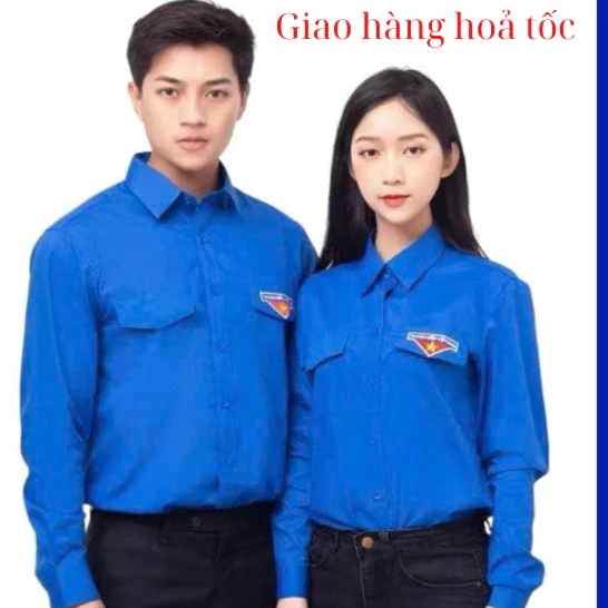[Sale 50%]  Áo sơ mi đoàn thanh niên Việt Nam, áo đoàn phom chuẩn, vải mịn, thoáng mát