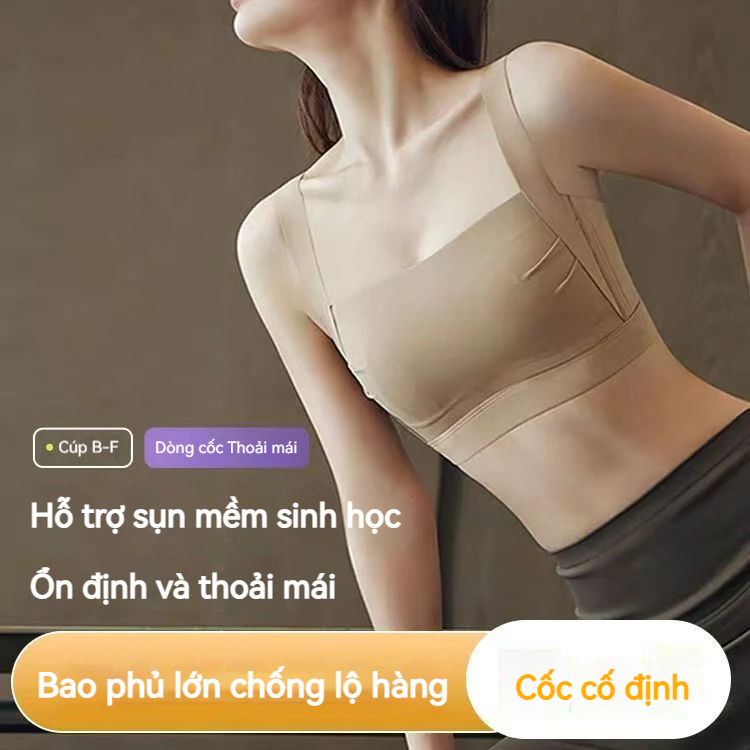 Áo ngực thể thao đa năng: không đường may, ôm trọn & nâng đỡ, chất liệu mỏng nhẹ co giãn 4 chiều