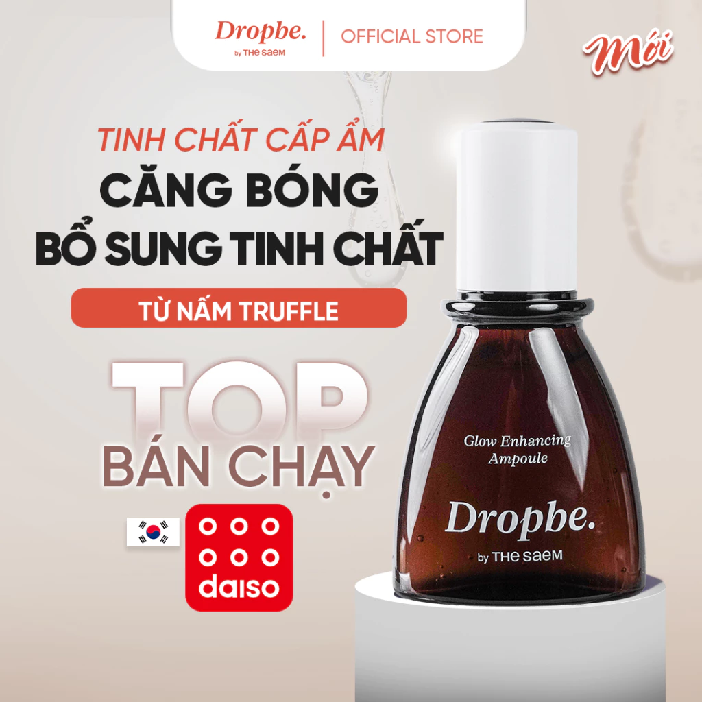[Drop Be by THE SAEM] Tinh chất cấp ẩm hỗ trợ căng bóng bổ sung dưỡng chất Glow Enhancing Ampoule 40ml
