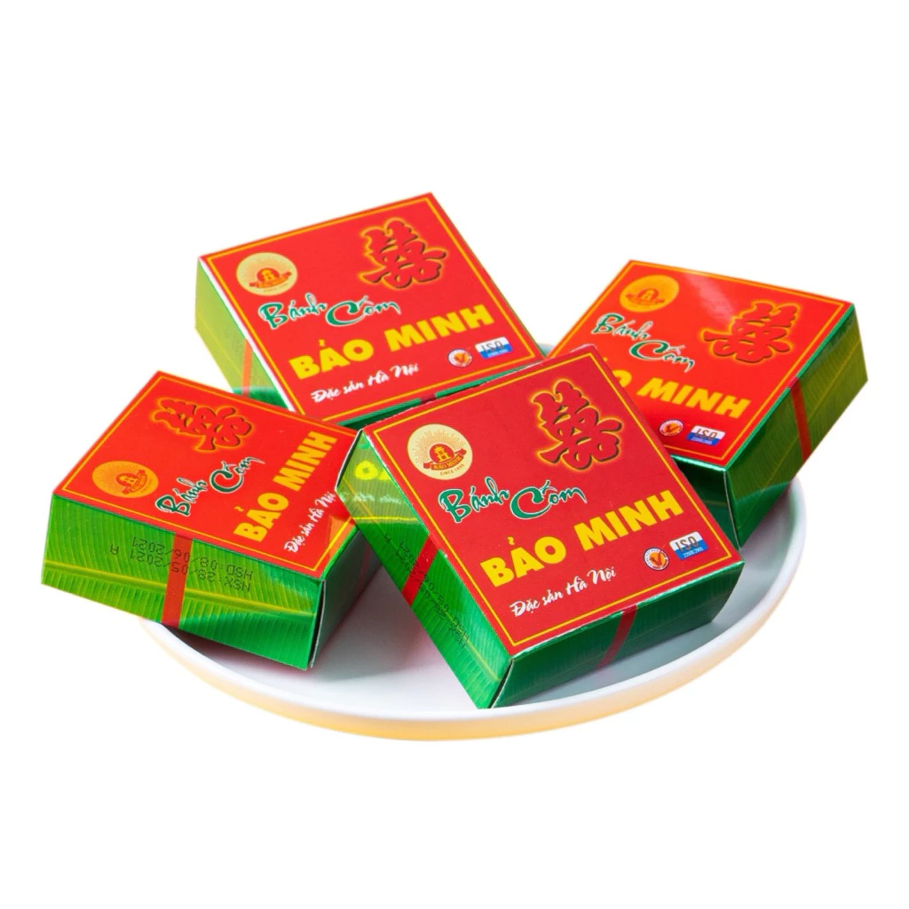 Cốm đại 85g Combo 10 bánh cốm Bảo Minh chính hãng
