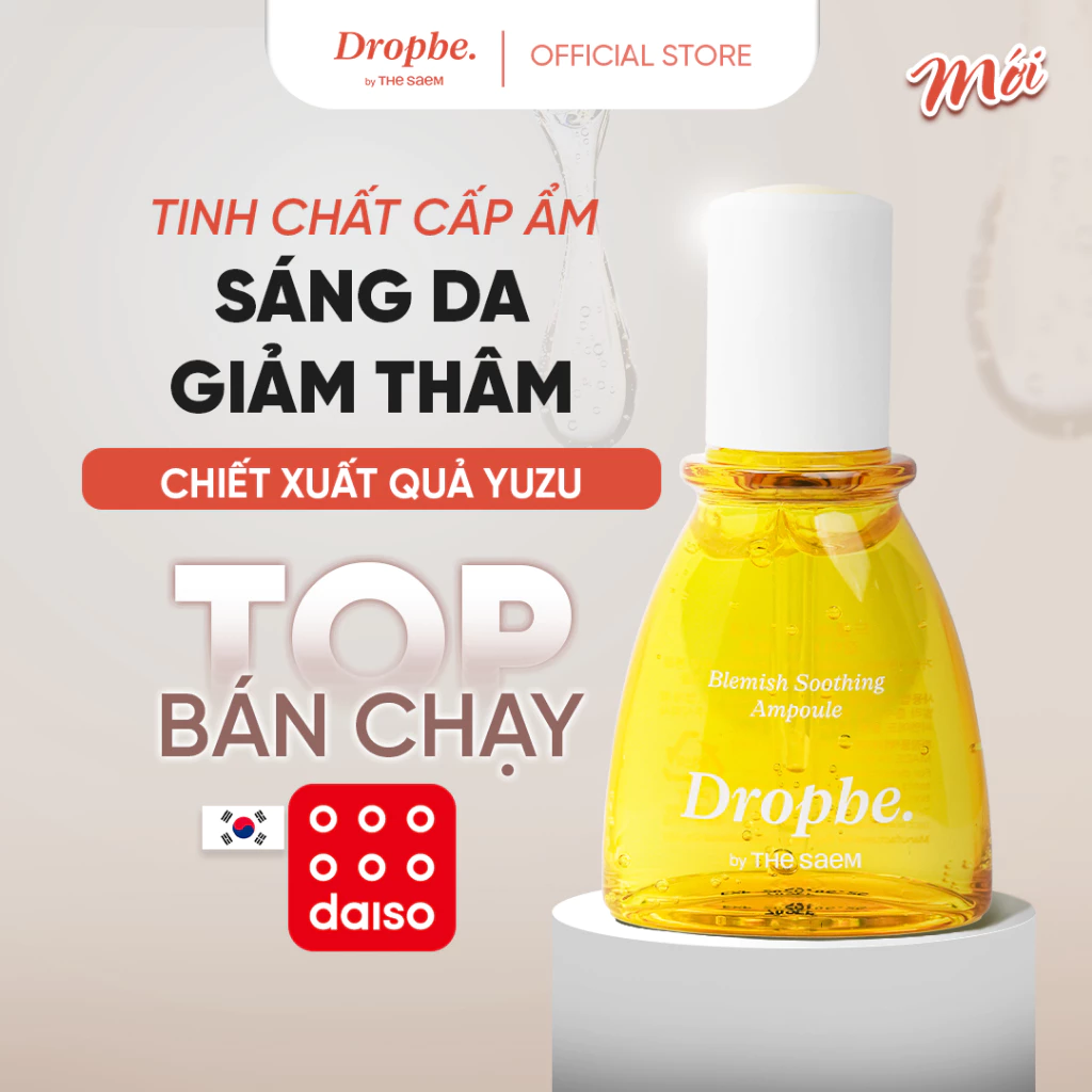 [Drop Be by THE SAEM] Tinh chất cấp ẩm hỗ trợ sáng da giảm thâm Blemish Soothing Ampoule 40ml