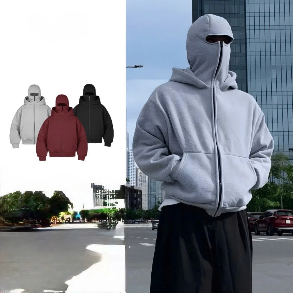 Áo Khoác Ninja Chống Nắng Unisex Form Rộng – Áo Khoác Trùm Đầu Kèm Khẩu Trang Cá Tính Phong Cách Streetwear