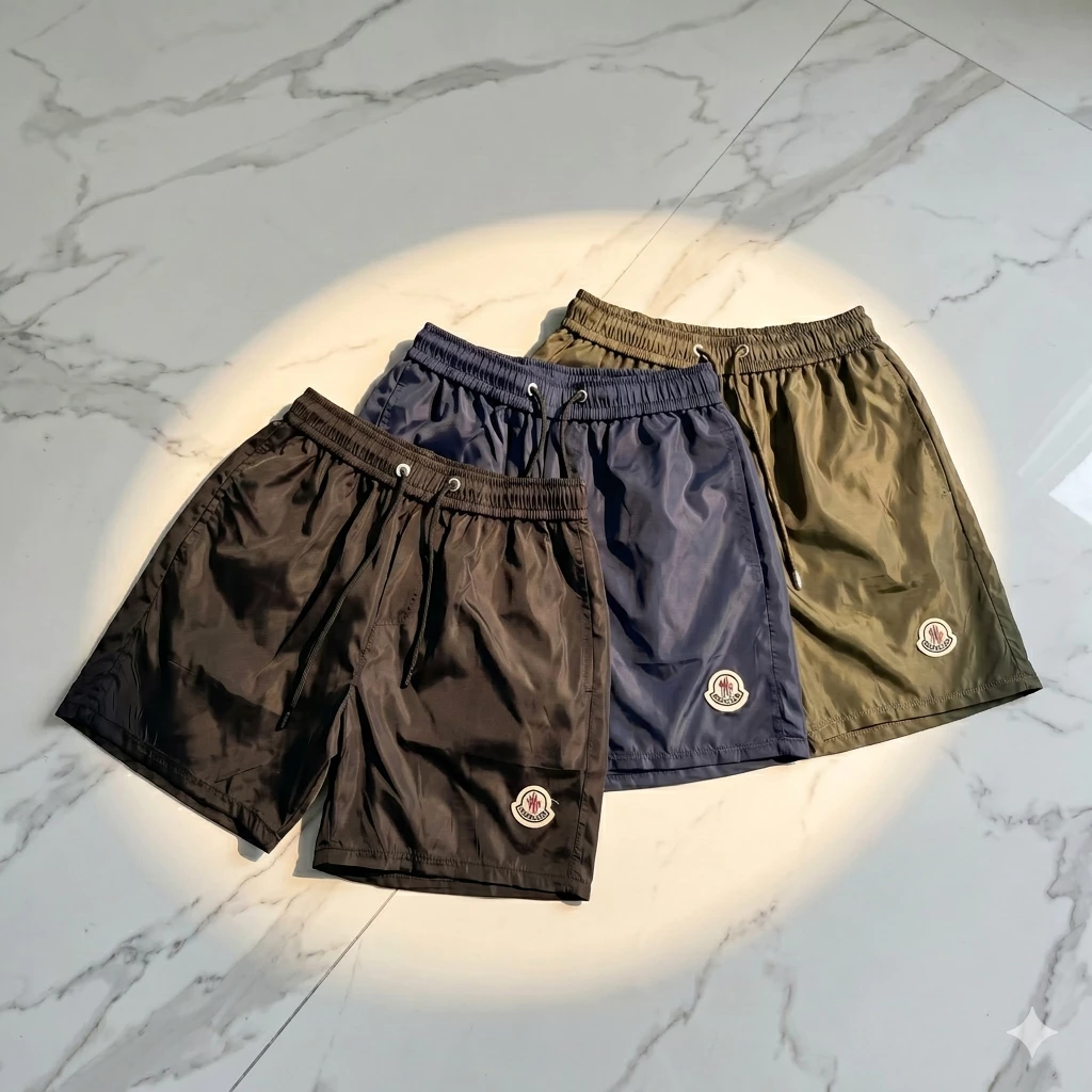 Quần short gió 1 lớp cạp chun  sẵn 3 màu đơn giản dành cho nam nữ