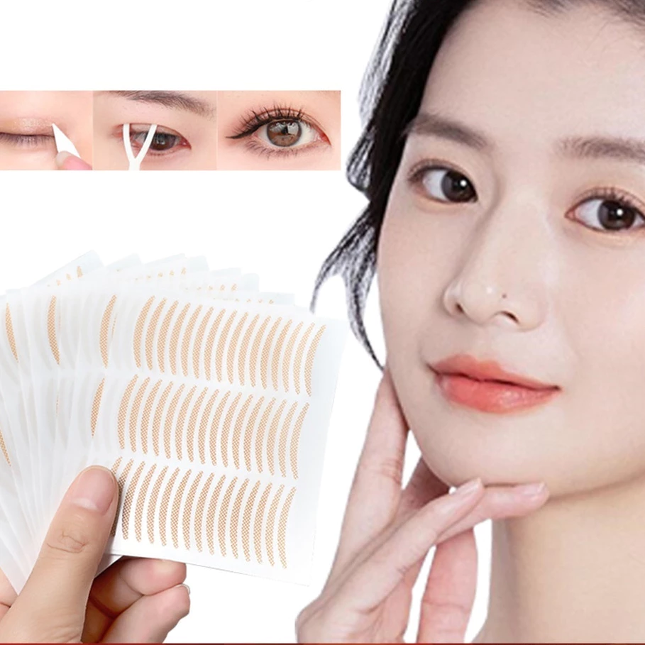 🎀yunqi🎀Kích mí tàng hình sẵn keo tạo mắt hai mí tự nhiên 48 miếng, chất liệu PE thoáng khí, không lộ