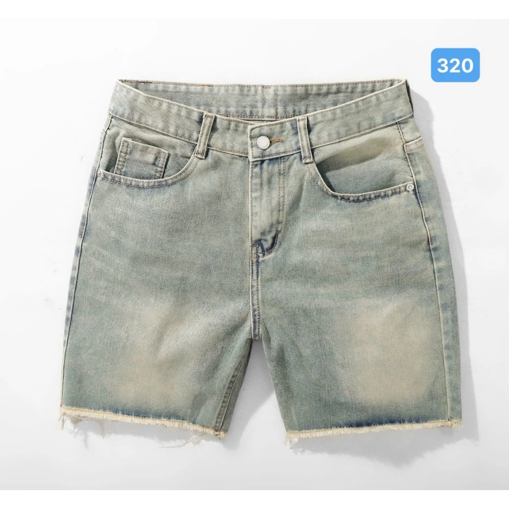 [ DAEL MỞ BÁN ] Quần short jean nam mới SJN320 quần trên gối màu xanh trơn chất liệu Denim form chuẩn skinny (M,L,XL,XXL