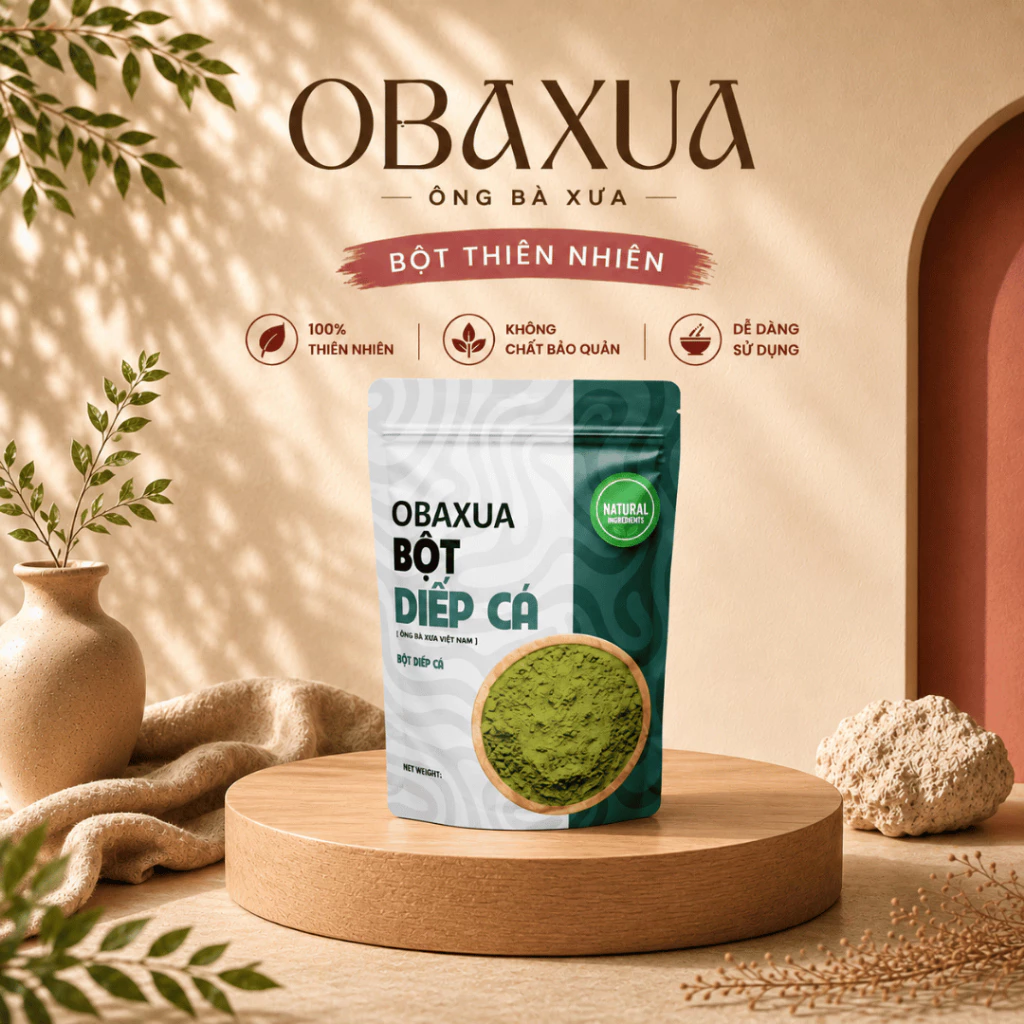 Bột Diếp Cá OBAXUA Nguyên Chất 75g
