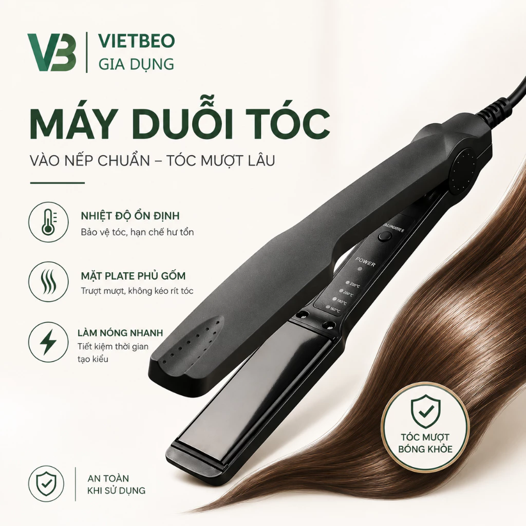 Máy Làm Tóc Didooglt Bản To Bản Duỗi Là Tóc Thẳng Điều Chỉnh Nhiệt Dễ Dàng Tạo Kiểu