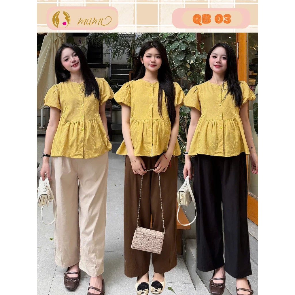 Quần bầu quần suông quần bầu công sở MAMI QB56 chất liệu kaki nhật loại 1 cao cấp cạp chun chỉnh bụng bầu thông minh