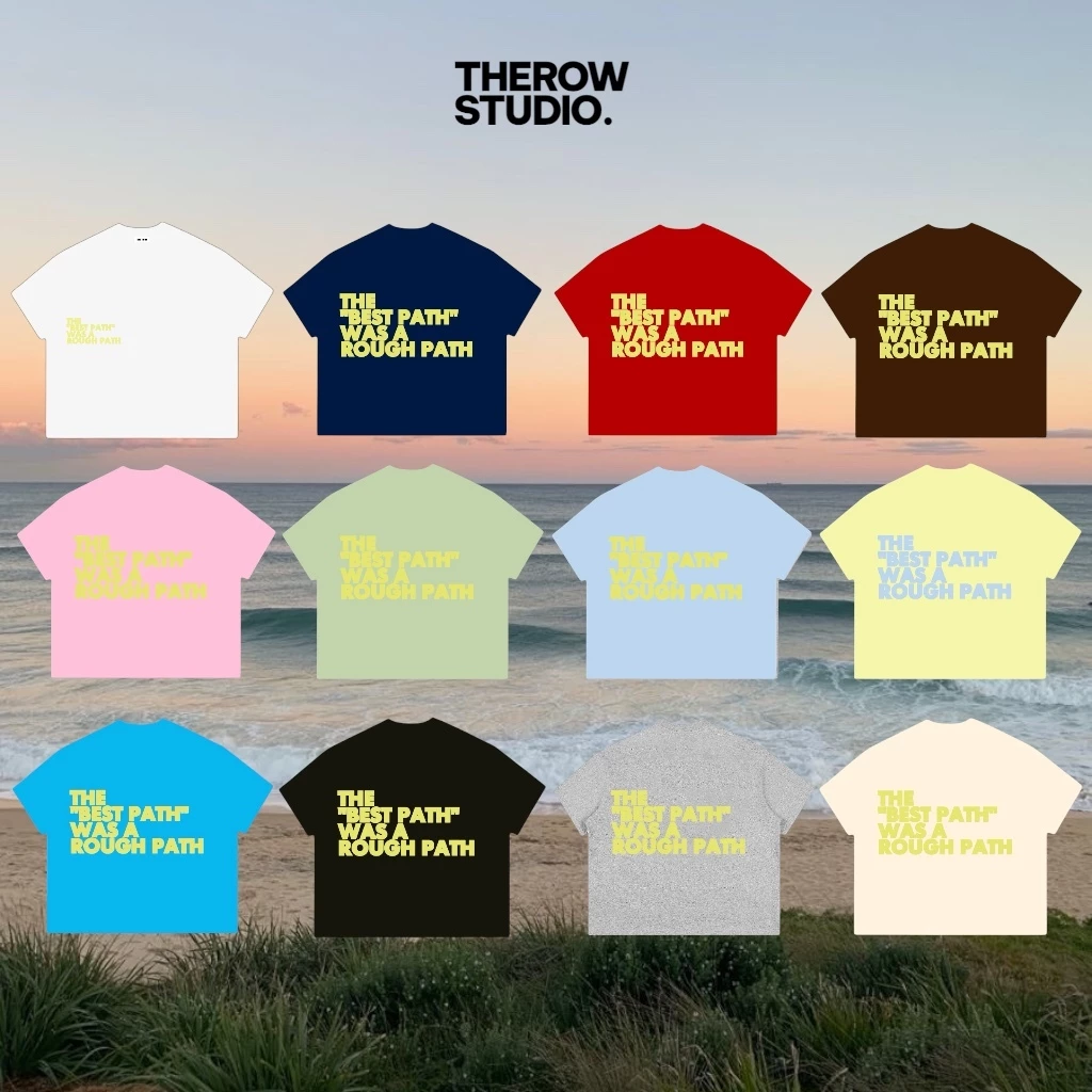 [MỚI] TR10 THEROW Áo Thun Boxy Local Brand Tay Ngắn Cotton 250gsm "BEST PATH" Áo Phông Forrm Rộng Kiểu Đẹp Unisex Nam Nữ