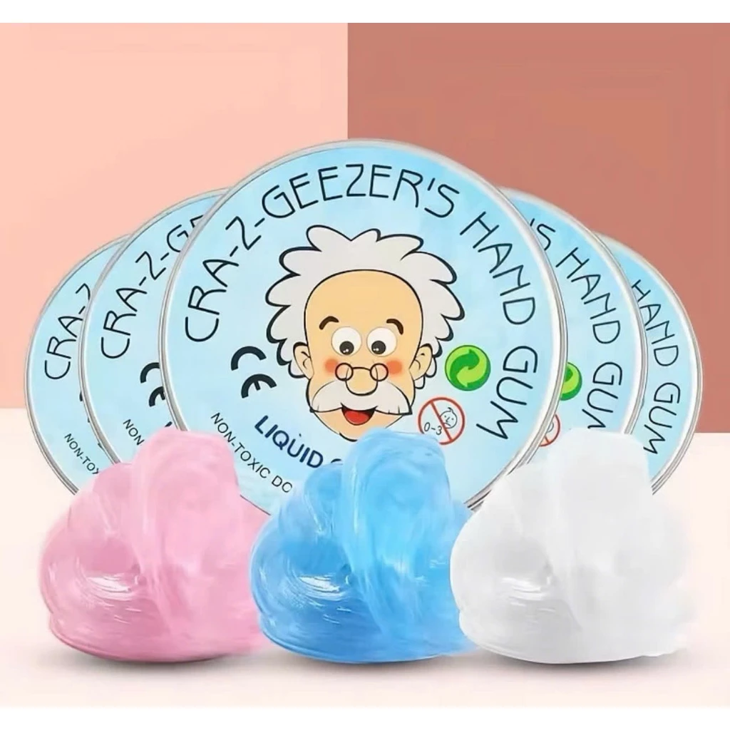 ( Hàng có sẵn ship hỏa tốc) Slime ông già nhựa dẻo trong suốt Putty H0ộp Thiếc