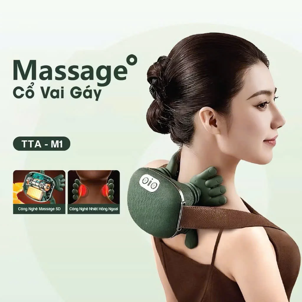 Máy massa thiết kế hình bàn tay, nhỏ gọn, tiện lợi, dung lượng pin lên đến 12 ngày
