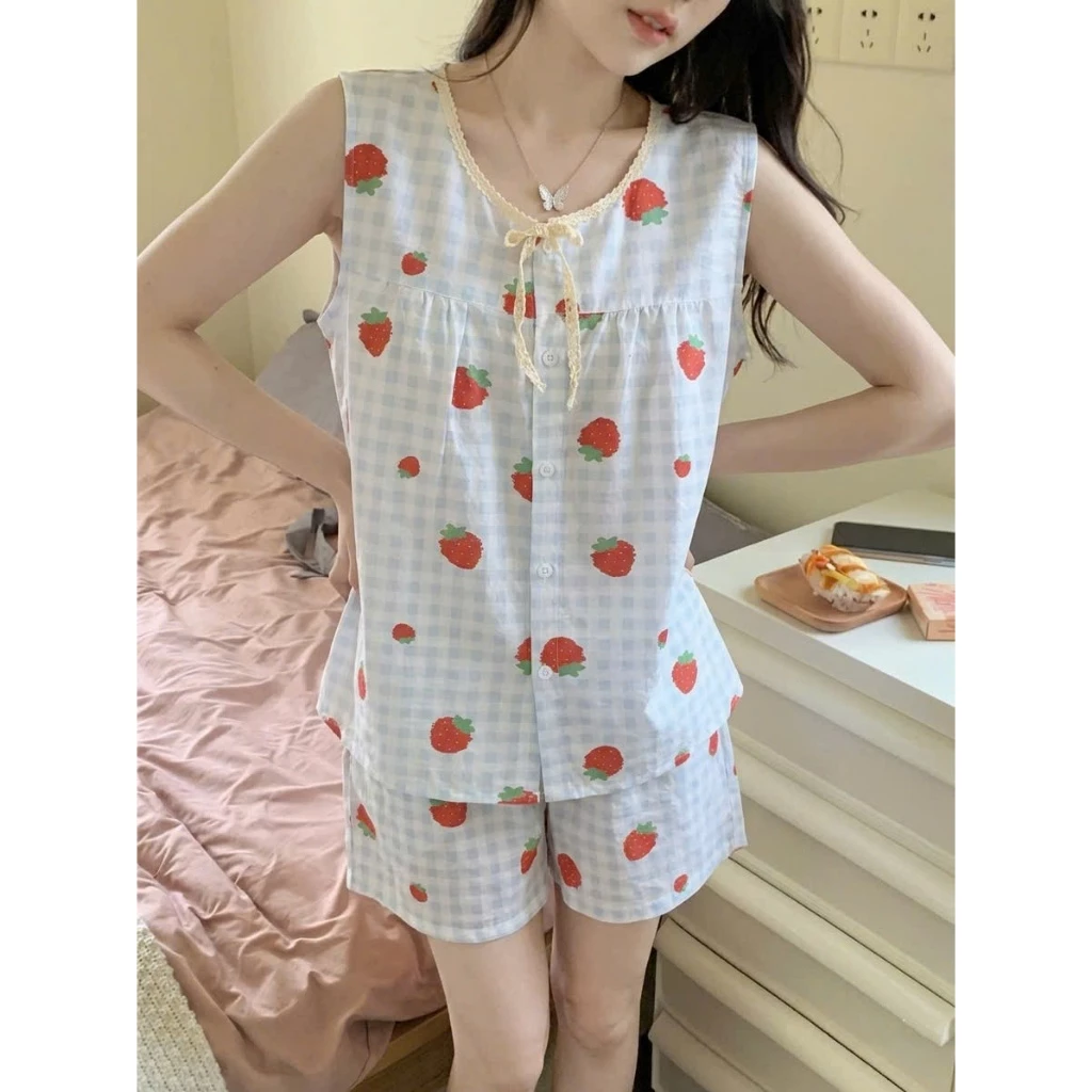 Bộ pijama nữ cánh tiên cổ tròn mặc nhà nhiều màu chất Cotton, Xô Lụa, Đũi, Tole, Lanh