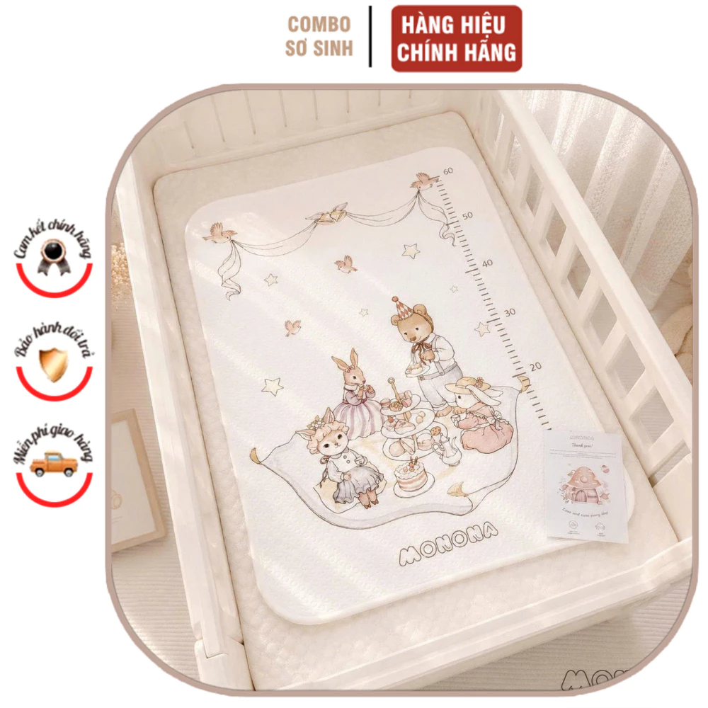 Tấm Lót Chống Thấm MONONA, 4D, XH Siêu Thấm Hút Cho Con Ngủ Ngon Hơn