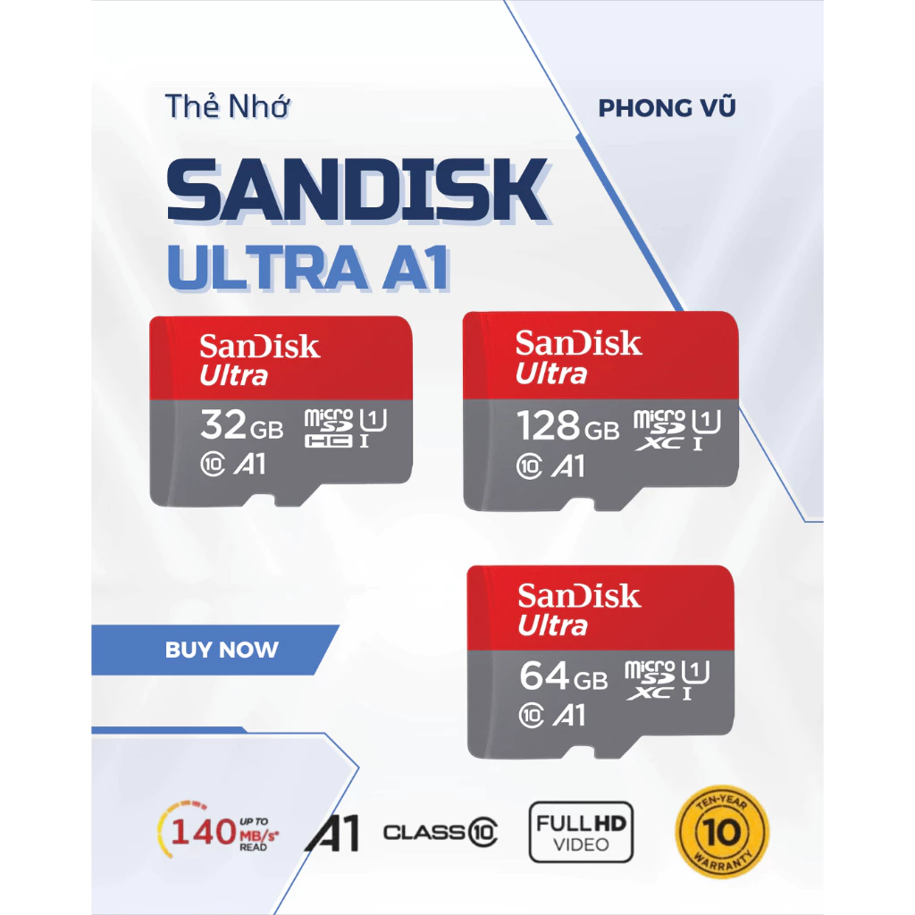 Thẻ Nhớ MicroSDHC SanDisk Ultra/Extreme Pro 128GB – Chuẩn V30 U3 – Tốc Độ 200MB/s – Đẳng Cấp Chuyên