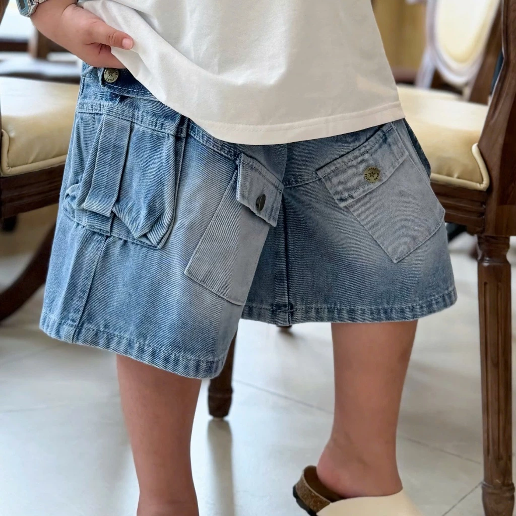 QUẦN NGỐ JEANS BÉ TRAI BOBONTKIDS,TRANG TRÍ TÚI HỘP BASIC DỄ PHỐI ĐỒ 18-51KG B0097